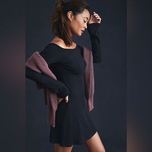 Daily Practice by Anthropologie Off-the-Shoulder Mini Dress Ribbed Size Small